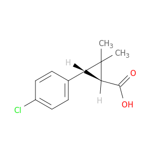 Cyclopropanecarboxylic acid, 3-(4-chlorophenyl)-2,2-dimethyl-, trans-