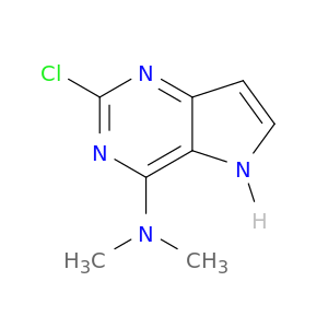 2-Chloro-N,N-dimethyl-5H-pyrrolo[3,2-d]pyrimidin-4-amine