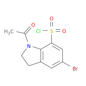 1H-Indole-7-sulfonyl chloride, 1-acetyl-5-bromo-2,3-dihydro-