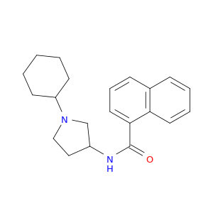 1-Naphthalenecarboxamide, N-(1-cyclohexyl-3-pyrrolidinyl)-