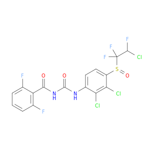 Benzamide,N-[[[2,3-dichloro-4-[(2-chloro-1,1,2-trifluoroethyl)sulfinyl]phenyl]amino]carbonyl]-2,6-difluoro-