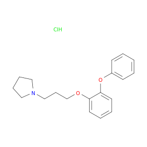 Pyrrolidine,1-[3-(2-phenoxyphenoxy)propyl]-, hydrochloride (1:1)