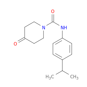 1-Piperidinecarboxamide, N-[4-(1-methylethyl)phenyl]-4-oxo-