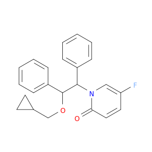 2(1H)-Pyridinone, 1-[2-(cyclopropylmethoxy)-1,2-diphenylethyl]-5-fluoro-