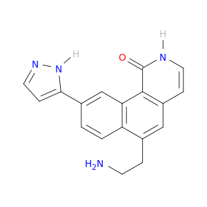 Benz[h]isoquinolin-1(2H)-one, 6-(2-aminoethyl)-9-(1H-pyrazol-5-yl)-