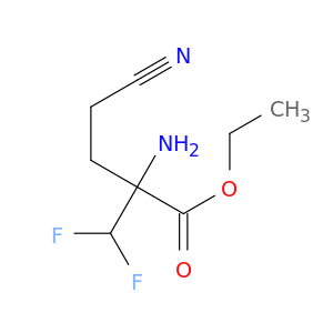 Butanoic acid, 2-amino-4-cyano-2-(difluoromethyl)-, ethyl ester