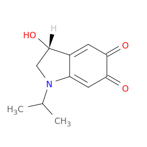 1H-Indole-5,6-dione, 2,3-dihydro-3-hydroxy-1-(1-methylethyl)-, (R)-