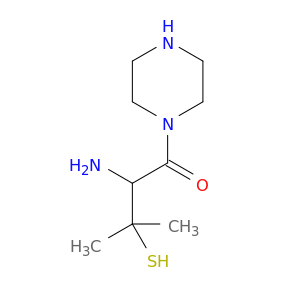 Piperazine, 1-(2-amino-3-mercapto-3-methyl-1-oxobutyl)-