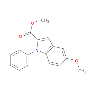 1H-Indole-2-carboxylic acid, 5-methoxy-1-phenyl-, methyl ester