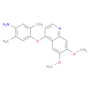 Benzenamine, 4-[(6,7-dimethoxy-4-quinolinyl)oxy]-2,5-dimethyl-