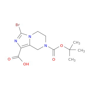 3-溴-7-[(叔丁氧基)羰基]-5H,6H,7H,8H-咪唑并[1,5-a]吡嗪-1-羧酸