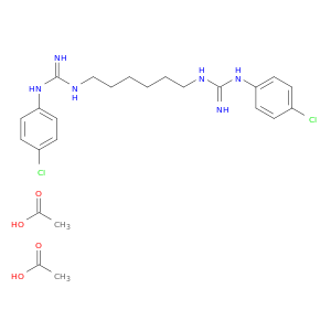 Guanidine, N,N'''-1,6-hexanediylbis[N'-(4-chlorophenyl)-, diacetate