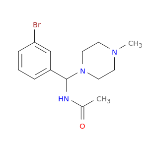 Acetamide, N-[(3-bromophenyl)(4-methyl-1-piperazinyl)methyl]-