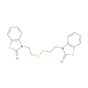 3-(2-((2-(2-OXO-1,3-BENZOTHIAZOL-3(2H)-YL)ETHYL)DITHIO)ETHYL)-1,3-BENZOTHIAZOL-2(3H)-ONE