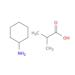 Propanoic acid, 2-methyl-, compd. with cyclohexanamine (1:1)