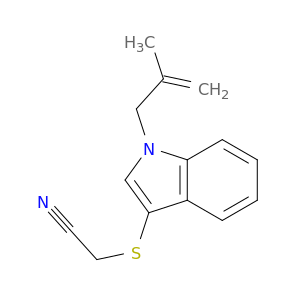 Acetonitrile, [[1-(2-methyl-2-propenyl)-1H-indol-3-yl]thio]-