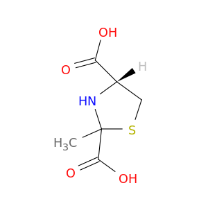 2,4-Thiazolidinedicarboxylic acid, 2-methyl-, (4R)-