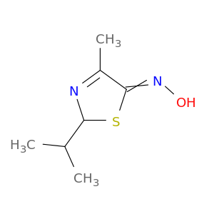 5(2H)-Thiazolone, 4-methyl-2-(1-methylethyl)-, oxime