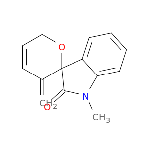 Spiro[3H-indole-3,2'-[2H]pyran]-2(1H)-one,3',6'-dihydro-1-methyl-3'-methylene-