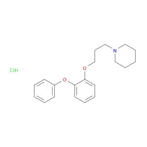 Piperidine,1-[3-(2-phenoxyphenoxy)propyl]-, hydrochloride (1:1)