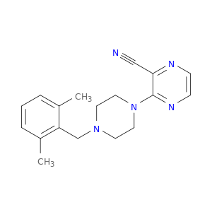 2-Pyrazinecarbonitrile, 3-[4-[(2,6-dimethylphenyl)methyl]-1-piperazinyl]-