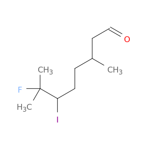 Octanal, 7-fluoro-6-iodo-3,7-dimethyl-