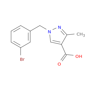 1H-吡唑-4-羧酸,1-[(3-溴苯基)甲基]-3-甲基-