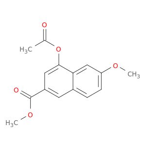 2-Naphthalenecarboxylic acid, 4-(acetyloxy)-6-methoxy-, methyl ester