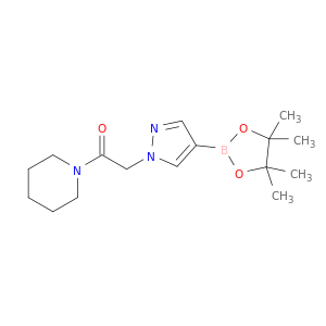 1-(Piperidin-1-yl)-2-(4-(4,4,5,5-tetramethyl-1,3,2-dioxaborolan-2-yl)-1H-pyrazol-1-yl)ethanone