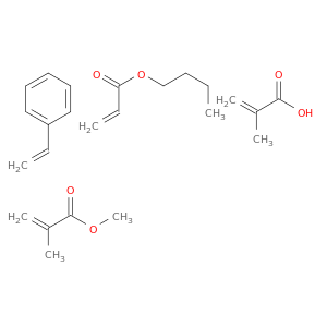 butyl prop-2-enoate; methyl 2-methylprop-2-enoate; 2-methylprop-2-enoic acid; styrene