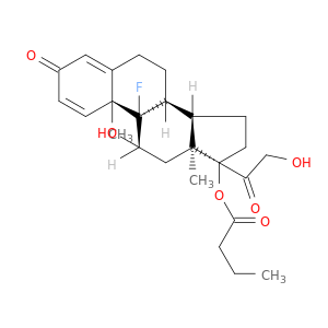 PREGNA-1,4-二烯-3,20-二酮,9-氟-11,21-二羟基-17-(1-氧丁氧基)-,(11β)-
