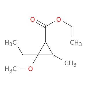 Cyclopropanecarboxylic acid, 2-ethyl-2-methoxy-3-methyl-, ethyl ester