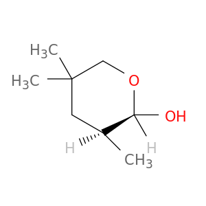 2H-Pyran-2-ol, tetrahydro-3,5,5-trimethyl-, cis-