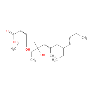 4,6-DIHYDROXY-8-METHYL-4,6,10-TRIETHYLTETRADECA-2,7,11-TRIENOIC ACID