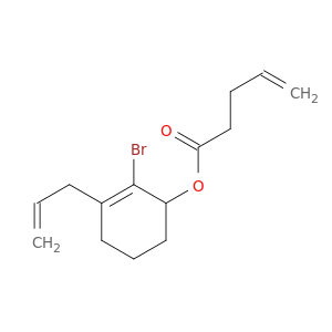 4-Pentenoic acid, 2-bromo-3-(2-propenyl)-2-cyclohexen-1-yl ester