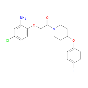 Piperidine, 1-[(2-amino-4-chlorophenoxy)acetyl]-4-(4-fluorophenoxy)-