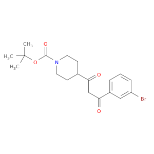 tert-Butyl 4-(3-(3-bromophenyl)-3-oxopropanoyl)piperidine-1-carboxylate