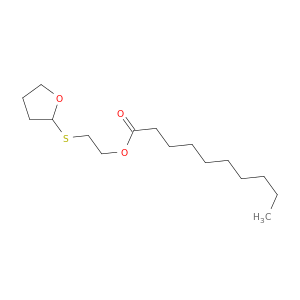 Decanoic acid, 2-[(tetrahydro-2-furanyl)thio]ethyl ester