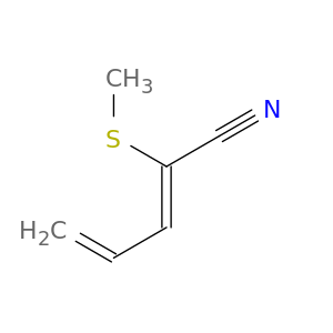2,4-Pentadienenitrile, 2-(methylthio)-, (Z)-