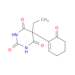 2,4,6(1H,3H,5H)-Pyrimidinetrione, 5-ethyl-5-(6-oxo-1-cyclohexen-1-yl)-