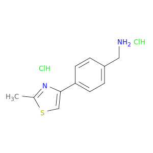 [4-(2-Methyl-1,3-thiazol-4-yl)phenyl]methanamine Dihydrochloride