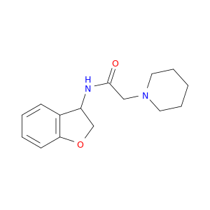 1-Piperidineacetamide, N-(2,3-dihydro-3-benzofuranyl)-