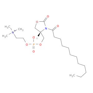 Ethanaminium,2-[[hydroxy[[2-oxo-3-(1-oxododecyl)-4-oxazolidinyl]methoxy]phosphinyl]oxy]-N,N,N-trimethyl-,inner salt, (S)- (9CI)