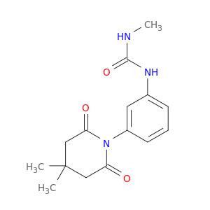 Urea, N-[3-(4,4-dimethyl-2,6-dioxo-1-piperidinyl)phenyl]-N'-methyl-