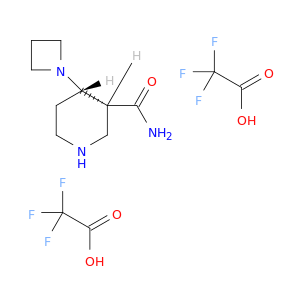 (3S,4R)-4-(Azetidin-1-yl)piperidine-3-carboxamide bis(2,2,2-trifluoroacetate)