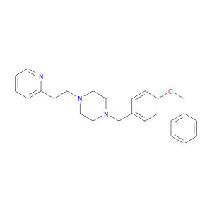 Piperazine, 1-[[4-(phenylmethoxy)phenyl]methyl]-4-[2-(2-pyridinyl)ethyl]-