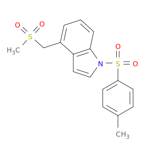 1H-Indole, 1-[(4-methylphenyl)sulfonyl]-4-[(methylsulfonyl)methyl]-