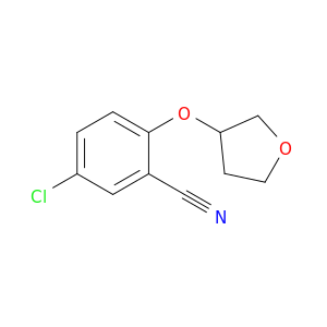 5-chloro-2-(oxolan-3-yloxy)benzonitrile