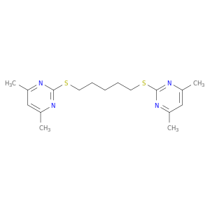 Pyrimidine, 2,2'-[1,5-pentanediylbis(thio)]bis[4,6-dimethyl-