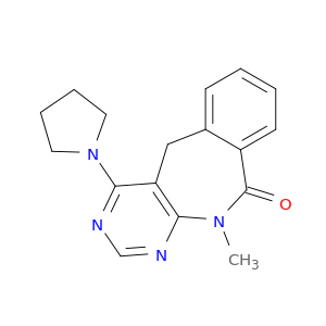 10H-Pyrimido[4,5-c][2]benzazepin-10-one,5,11-dihydro-11-methyl-4-(1-pyrrolidinyl)-